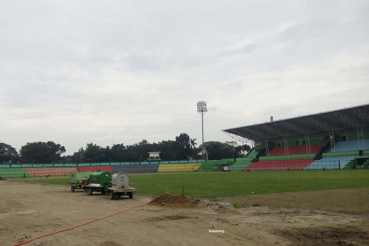 PT LIB akan Datang, Renovasi Stadion Teladan Belum Juga Kelar